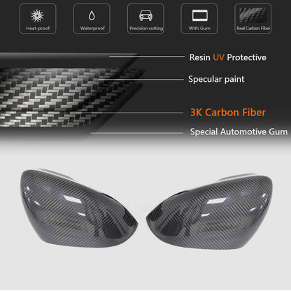 Mirror covers V1 (2015-2019, Carbon) for Jaguar XE 2015- - image 5