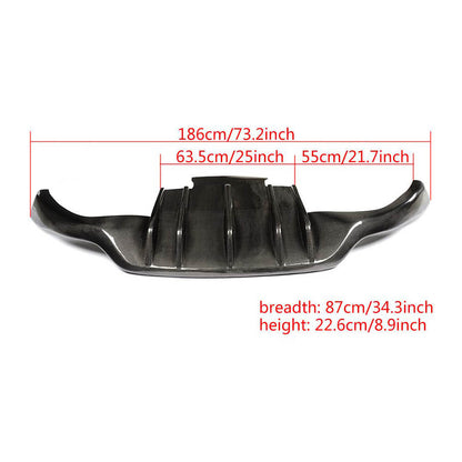 Rear Bumper Diffuser (2007-2013, Carbon) for Maserati GranTurismo 2007-2019 - image 5