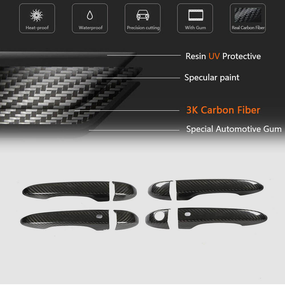 Carbon Door Handle Covers for Maserati Ghibli 2013-2023 - image 5
