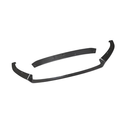 Front Bumper Lip Spoiler V2 (for R/R-Line 2017-2020, Carbon) for Volkswagen Golf 7/E-Golf 2012-2020 - image 5