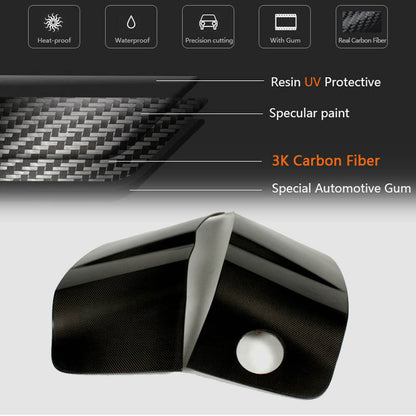 Door Fender Side Panel Covers Carbon Fiber for Audi R8 2006-2015 - image 5