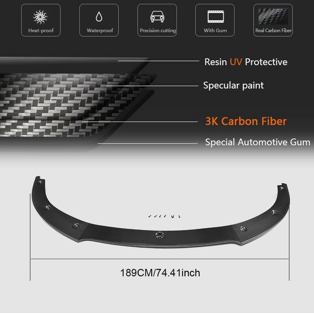 Front Bumper Lip V1 (for Turbo/Turbo S/GTS) for Porsche Panamera 2009-2016 - image 5