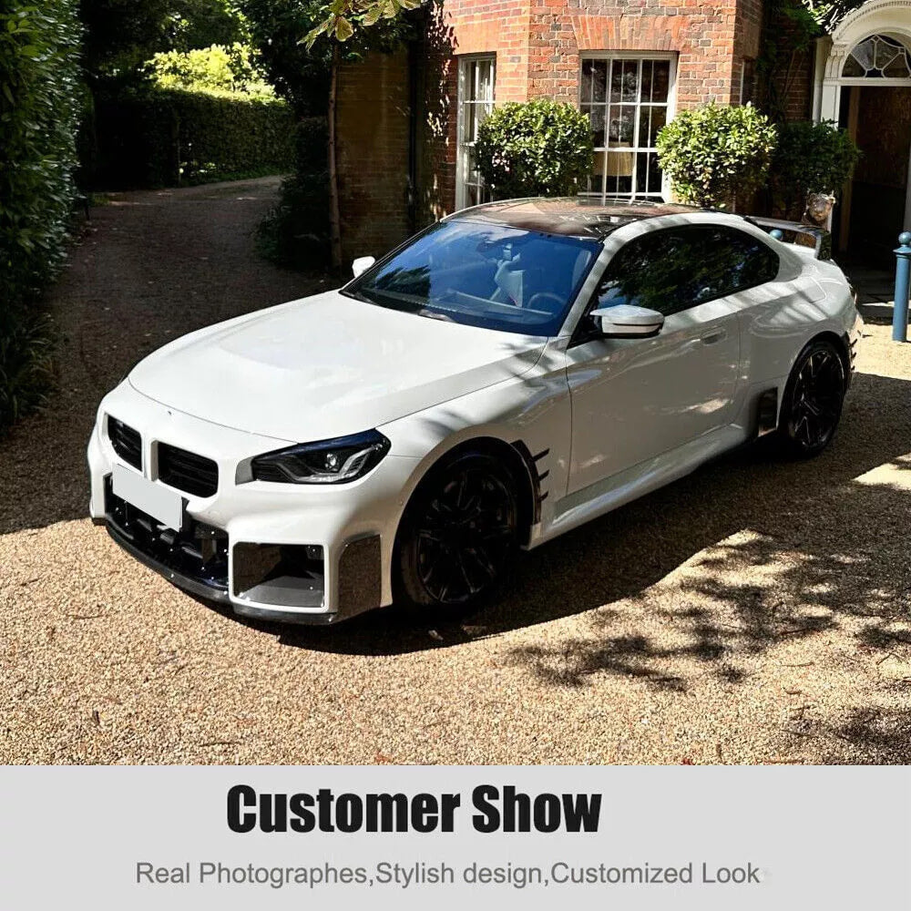 Front Bumper Lip V1 (for G87, Carbon) for BMW 2 Series G42 2021- - image 5