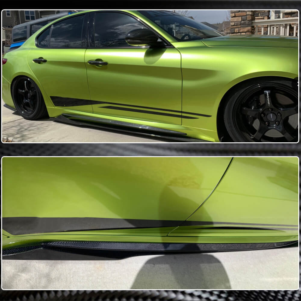 Side Skirts V1 (for Base/Sport, Carbon) for Alfa Romeo Giulia 2016-2022 - image 5