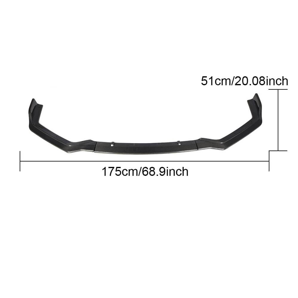 Lip V1 front bumper cover (for Q50 Sport 2018-2022, Carbon) for Infiniti Q50/Q60 2013-2024 - image 5