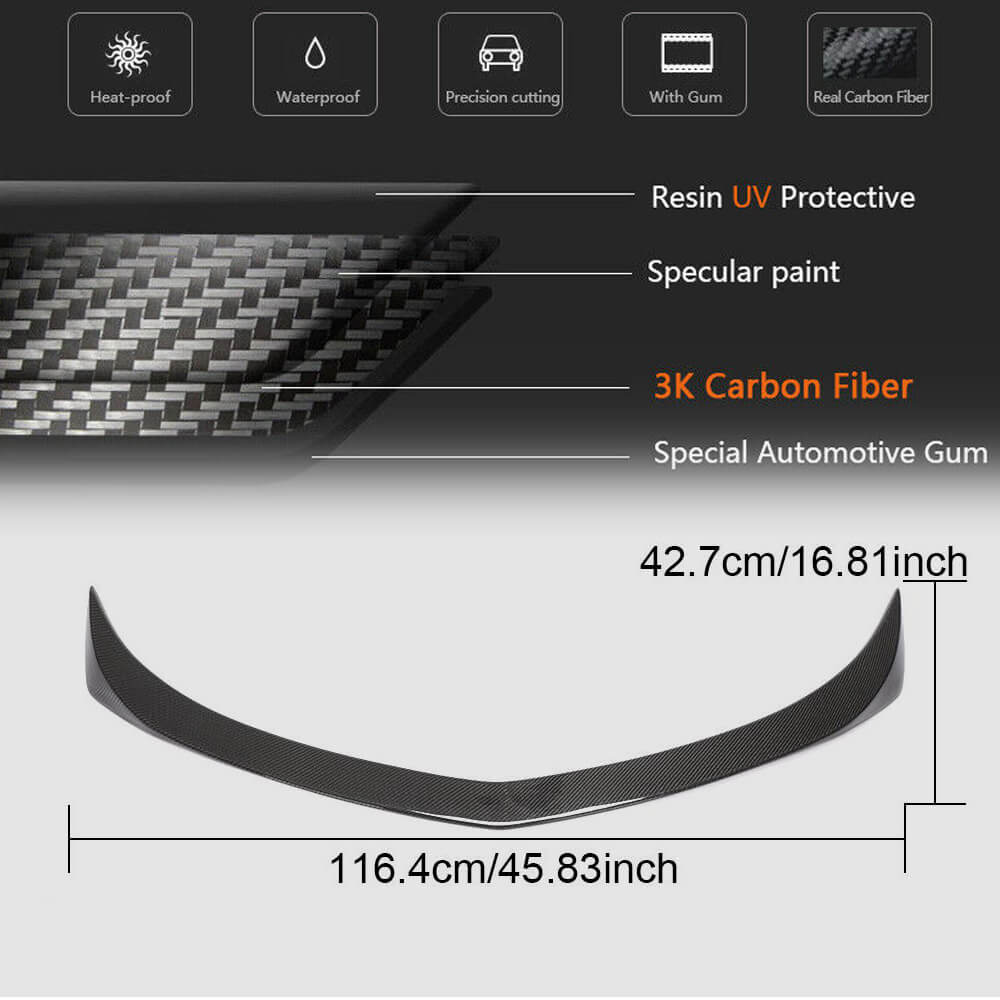 Spoiler V4 (Carbon) for Cadillac ATS - image 5