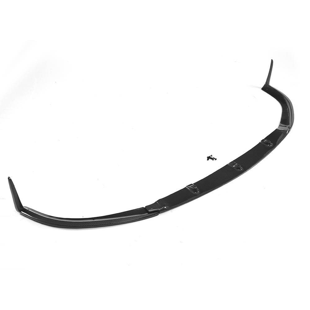 Lip V1 front bumper cover (for coupe/cabriolet C63 AMG 2015-2019, Carbon) for Mercedes C-class W205 2014-2021 - image 5