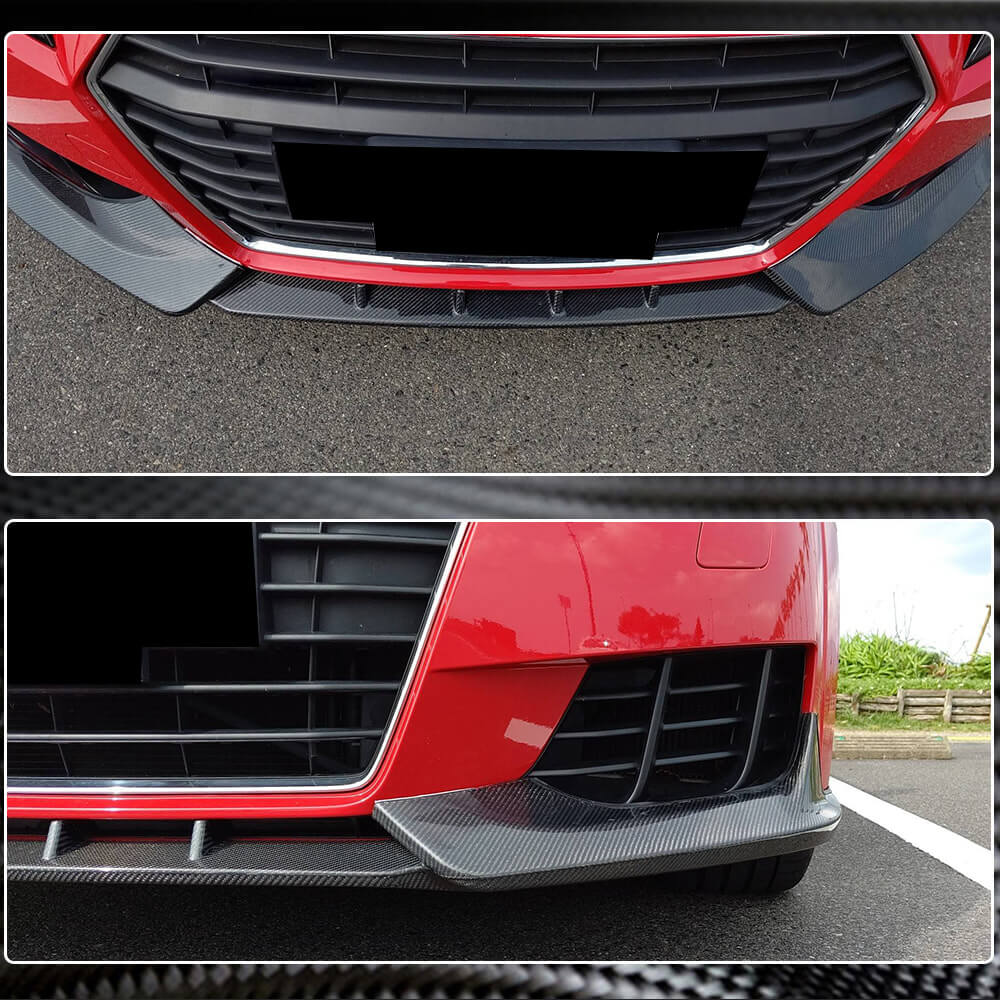 Front Bumper Lip V2 (for Base, 2014-2019, Carbon) for Audi ТТ 2014-2023 - image 5