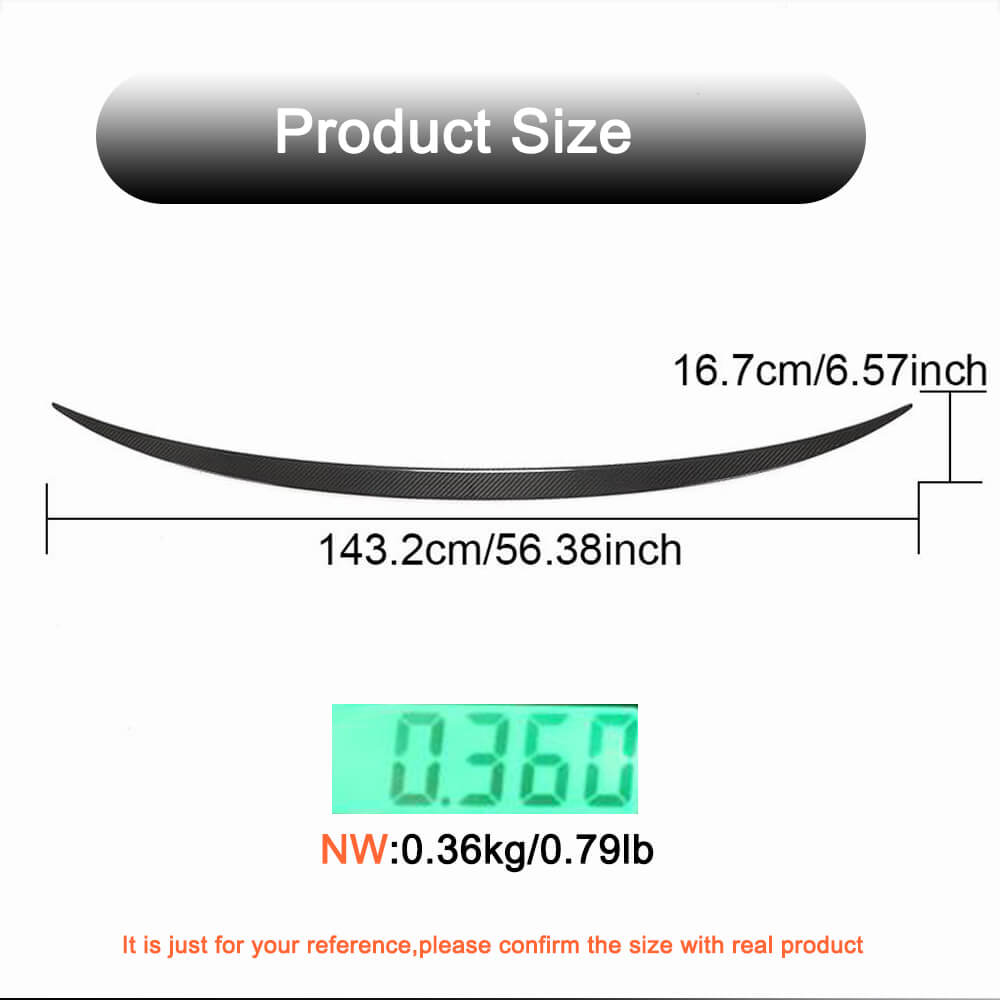 Rear Trunk Spoiler Dry Carbon Fiber for Bentley Bentayga - image 5