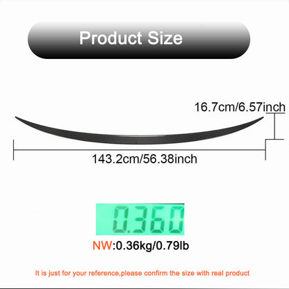 Rear Trunk Spoiler Dry Carbon Fiber for Bentley Bentayga - image 5