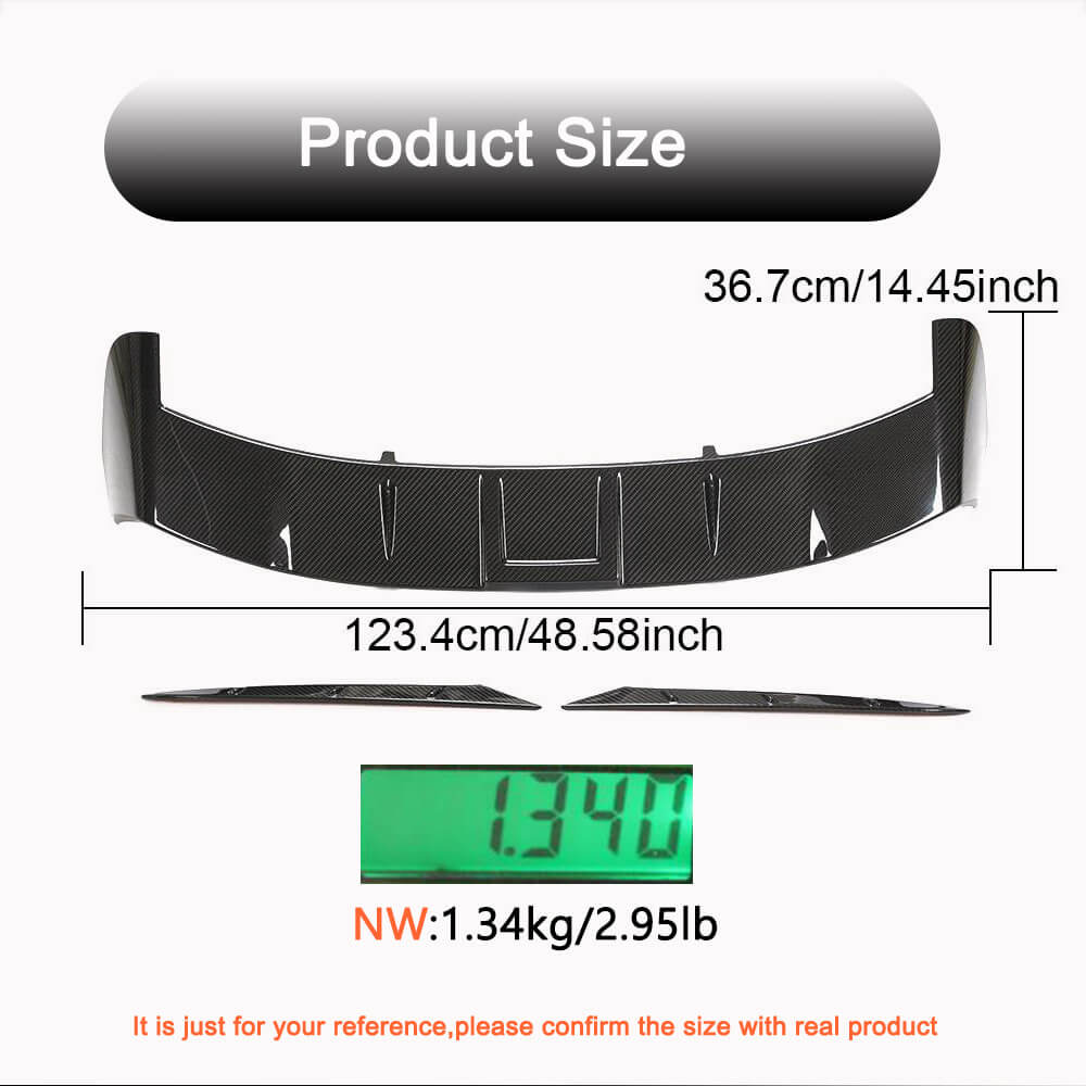 Spoiler V2 (for SW, 3 pcs, Carbon) for Audi A6 C8 2018- - image 5