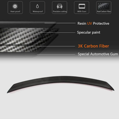 Spoiler with rear bumper diffuser (for C63 AMG 2012-2014, Carbon) for Mercedes C-class W204 2007-2015 - image 5