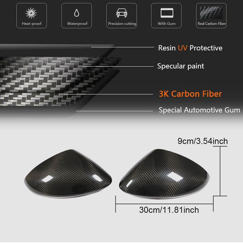 Mirror covers (2016-2020, Carbon) for Porsche Panamera 2016-2023 - image 5