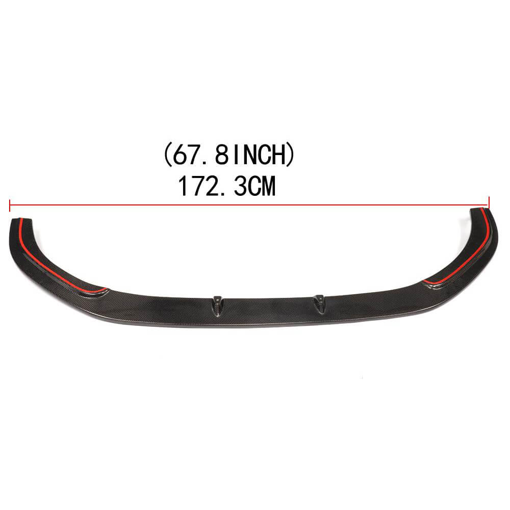 Front Bumper Lip V2 for GTI HB 2012-2017 Carbon for Volkswagen Golf 7/E-Golf 2012-2020 - image 5