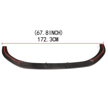 Front Bumper Lip V2 for GTI HB 2012-2017 Carbon for Volkswagen Golf 7/E-Golf 2012-2020 - image 5