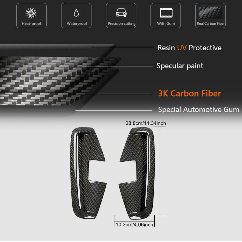 Front Bumper Splitters Dry Carbon Fiber (for M-Sport) for BMW 4 series G22/23/26 2020- - image 5