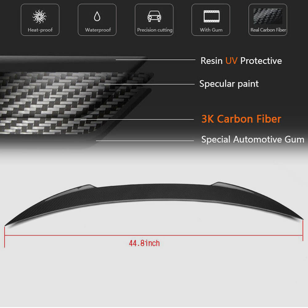 Spoiler V3 (Carbon) for Maserati Ghibli 2013-2023 - image 5