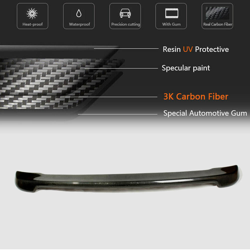 Rear Trunk Spoiler Carbon Fiber V3 (SD) for BMW 5 series E-60/61 2003-2010 - image 5