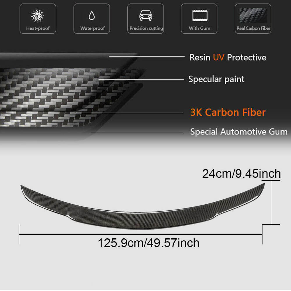 Spoiler SD V3 (Carbon) for Mercedes C-class W204 2007-2015 - image 5