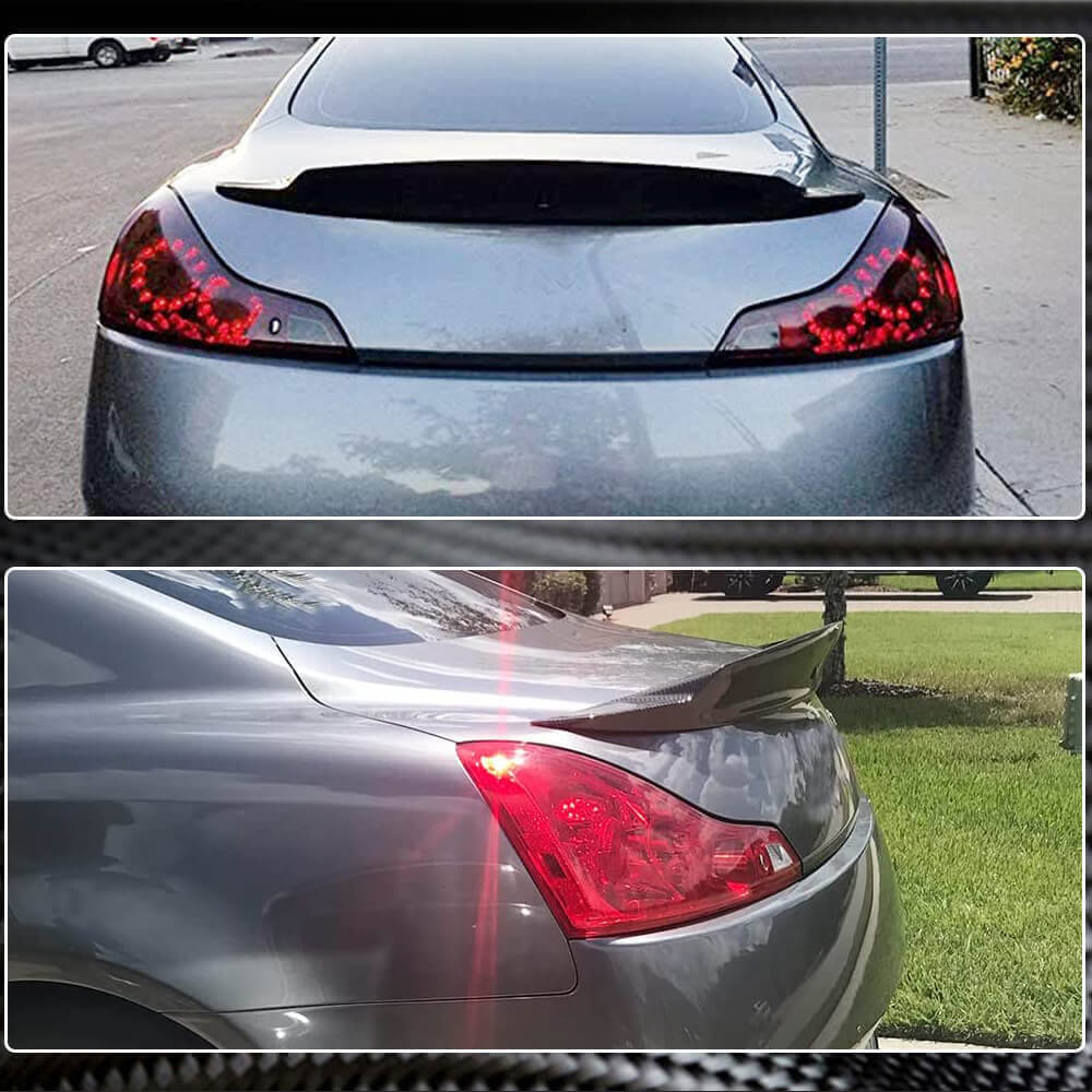 Rear Spoiler (for Q60 2013-2015, Carbon) for Infiniti Q50/Q60 2013-2024 - image 5