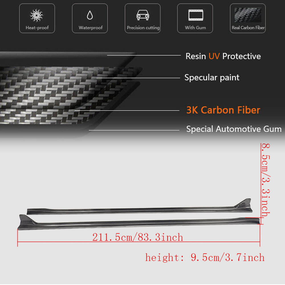Side Skirts V2 (2009-2013, Carbon) for Porsche Panamera 2009-2016 - image 5