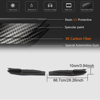 Rear Bumper Splitters Dry Carbon Fiber V1 (for G82/G83) for BMW 4 series G22/23/26 2020- - image 5