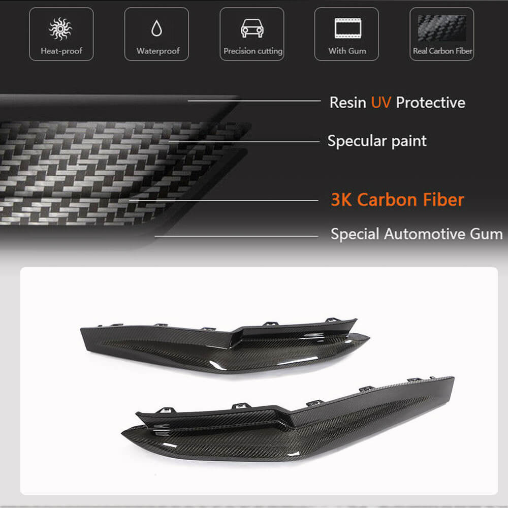 Rear Bumper Add-on Flap V1 (for G80, Carbon) for BMW 3 Series G20/G21 2018- - image 5