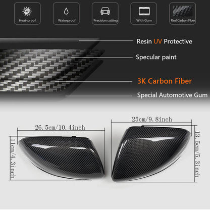 Mirror Covers V2 (Carbon) for Mercedes C-сlass W205 2014-2021 - image 5