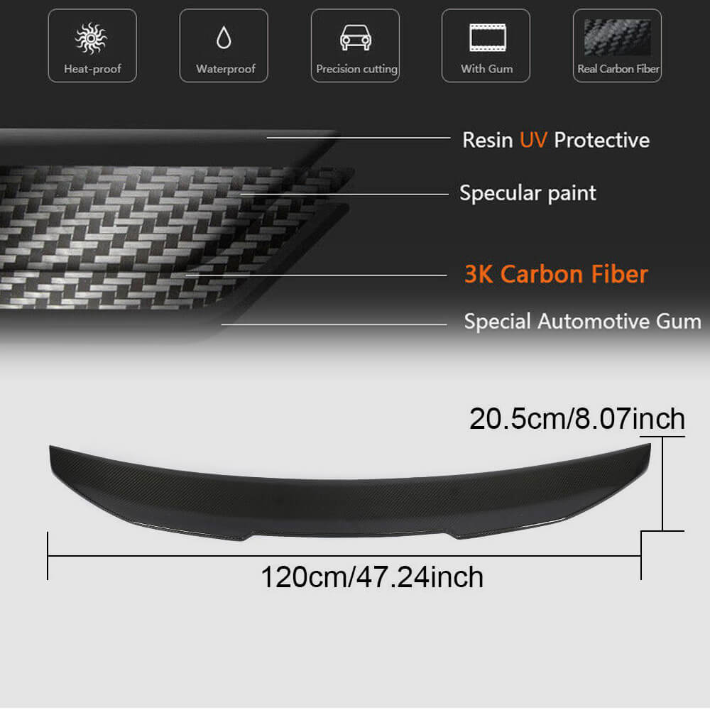 PSM-Style Spoiler (for SD, Carbon) for BMW 5 Series E39 1996-2003 - image 4