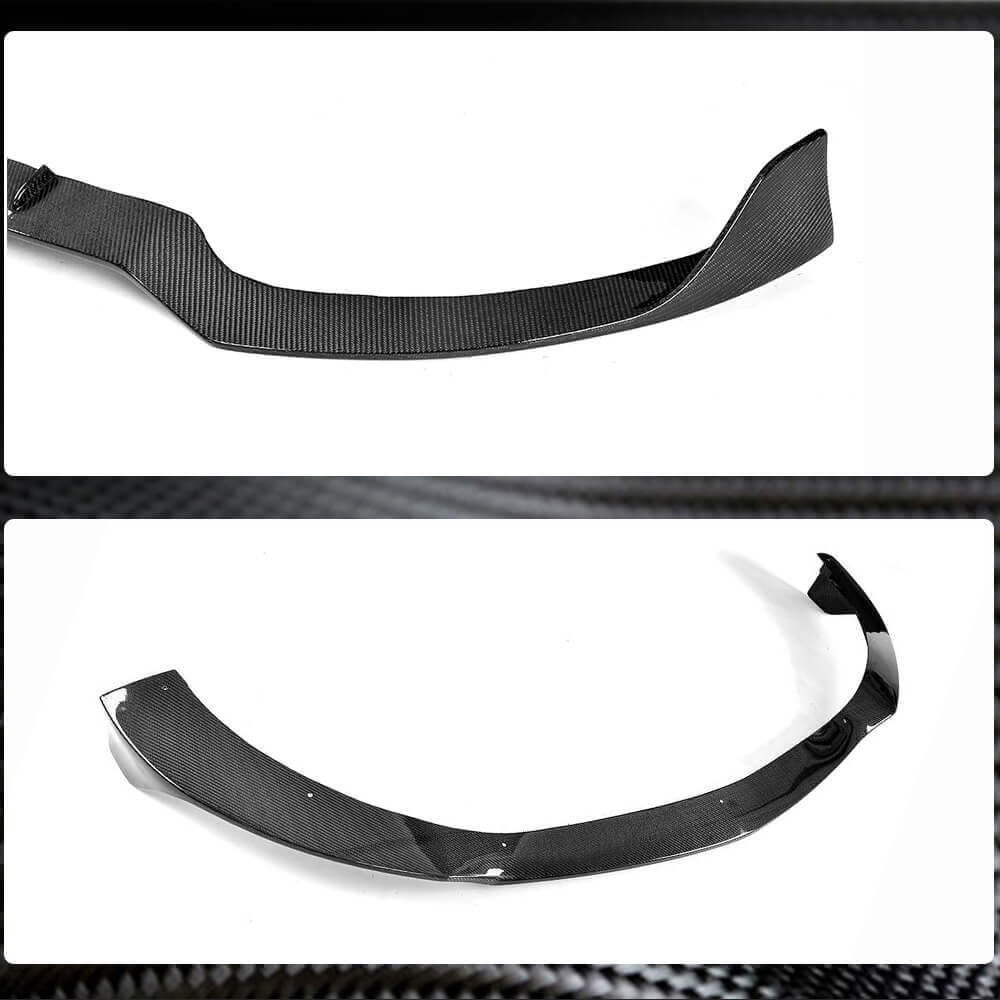 Front Bumper Lip V3 Add-on (for AMG-Line 2015-2018, Carbon) for Mercedes S-class C217 Coupe 2014-2020 - image 5