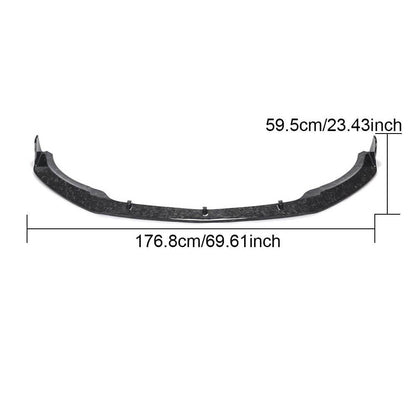 Front Bumper Lip Spoiler (for A45 AMG HB 2016-2018, Carbon) for Mercedes A-сlass W176 2012-2018 - image 5