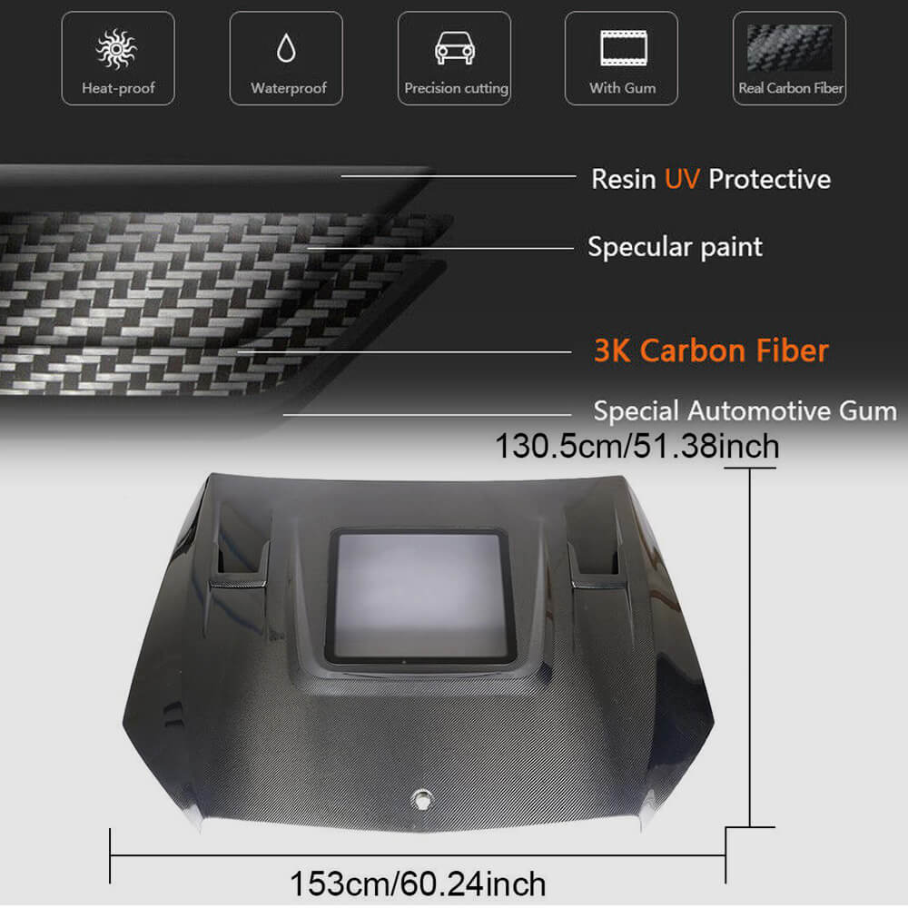 Hood V2 (Carbon) for Mercedes C-сlass W205 2014-2021 - image 5