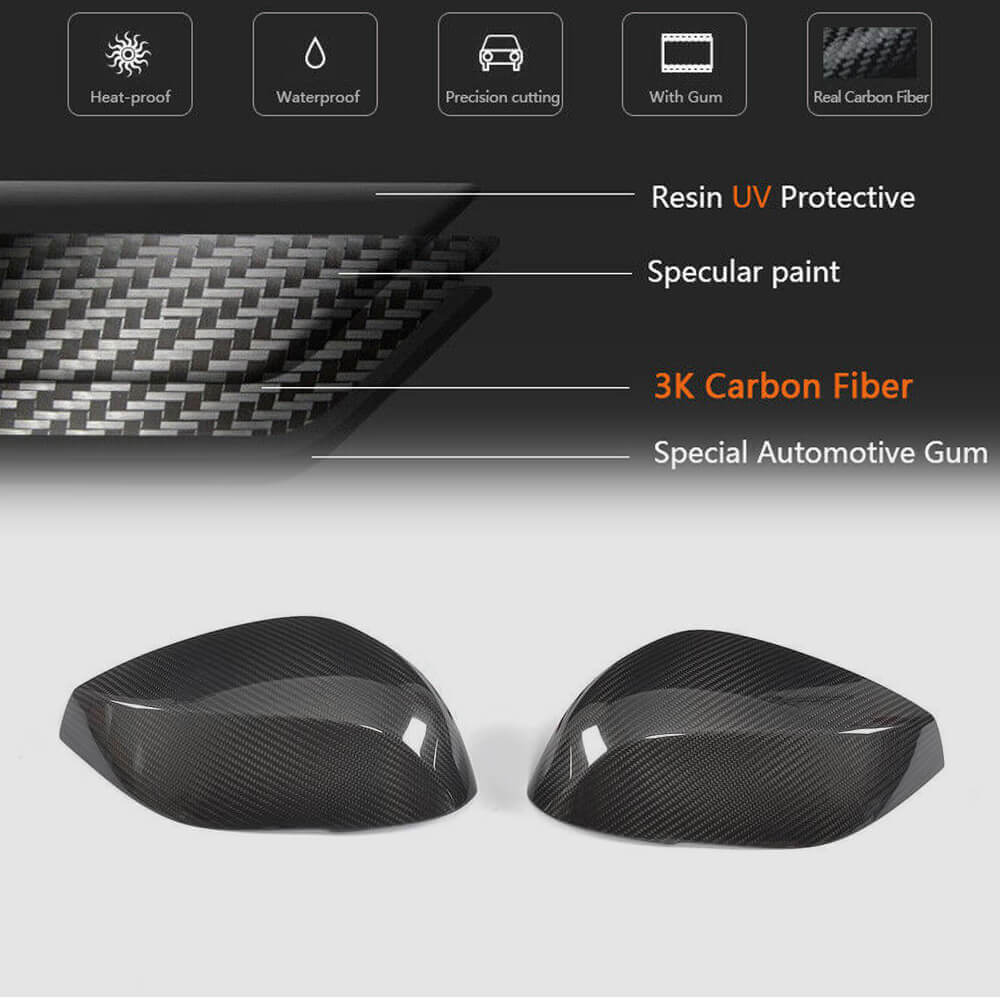 Mirror Covers V1 (Carbon) for Infiniti Q50/Q60 2013-2024 - image 5