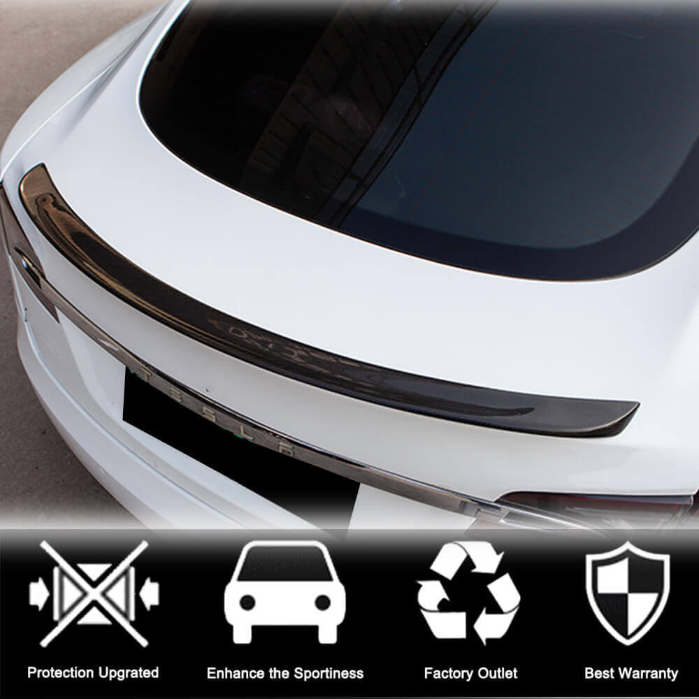 Rear Trunk Spoiler Boot Wing Lip V3 (2012-2022) for Tesla Model S - image 5