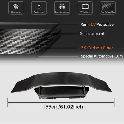Rear Trunk Spoiler Dry Carbon Fiber for Lamborghini Huracan - image 5