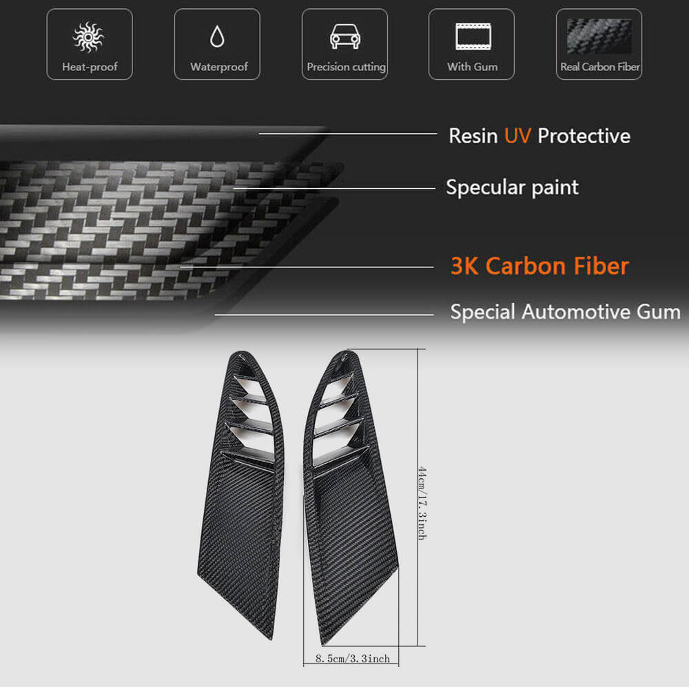 Covers on the front bumper V1 (2011-2013, Carbon) for Ferrari 458 Italia - image 5