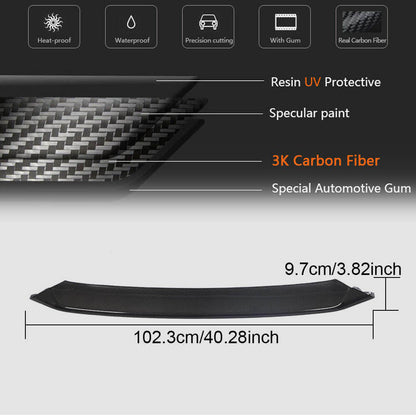 Front Bumper Lip Spoiler (2013-2015, Carbon) for Jaguar Project 7 2013-2015 - image 5