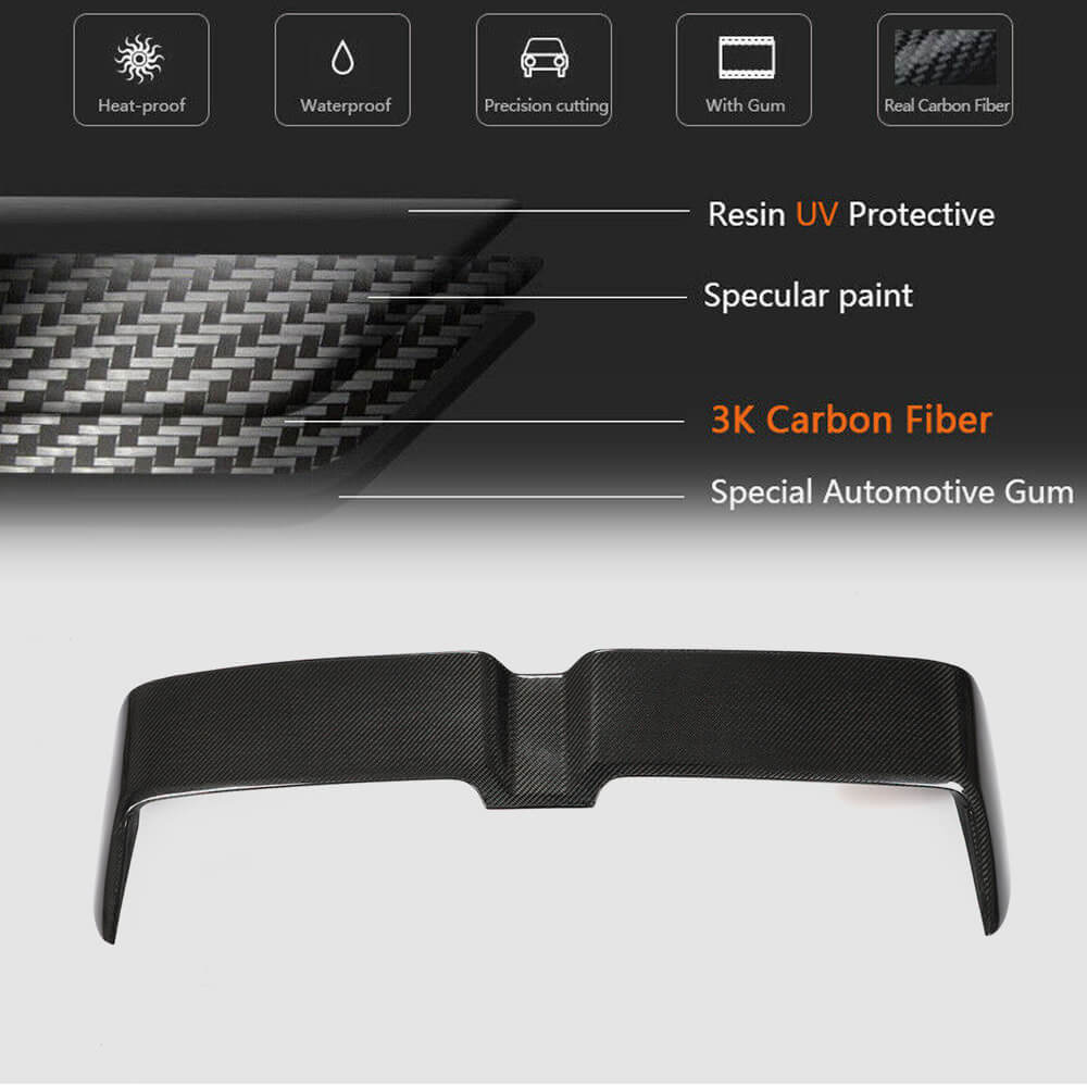 Spoiler V2 (for S-Line HB, Carbon) for Audi A3 2012-2020 - image 5