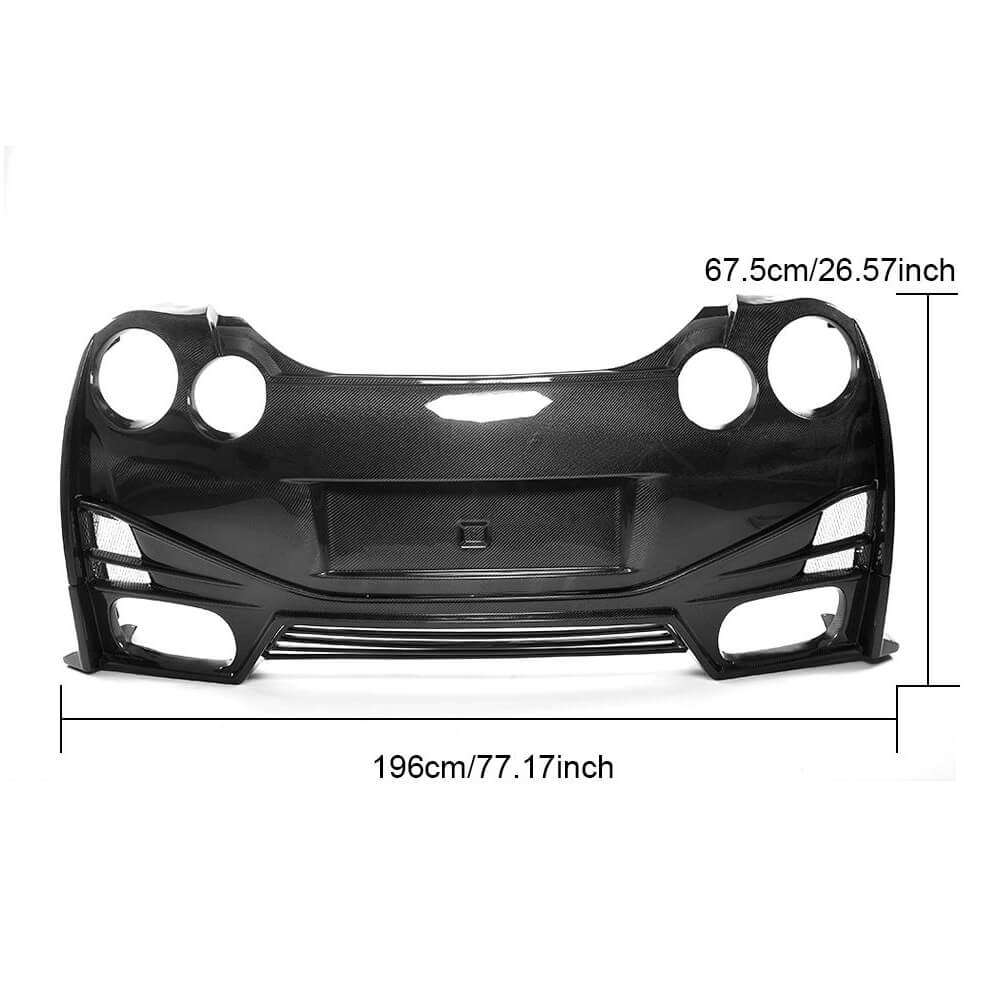 Rear Bumper (2009-2015, Carbon) for Nissan GT-R 2008-2025 - image 5