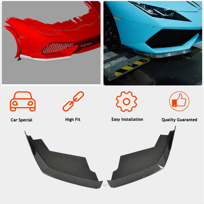 Front Bumper Flaps V1 Carbon for Lamborghini Huracan 2014- - image 5