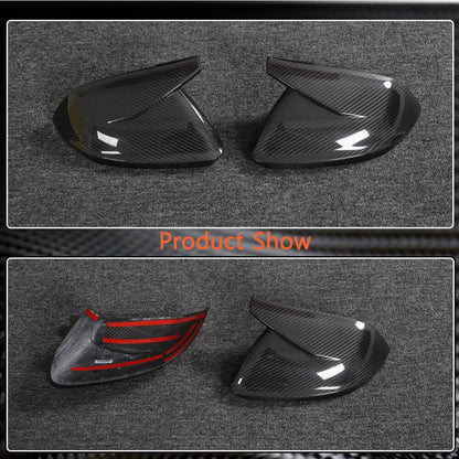 Mirror covers (2018-2023, Carbon, Without Lane Change Assist) for Audi Q8 2018- - image 5