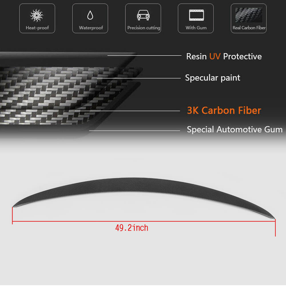 Spoiler V2 (for SD 2015-2019, Carbon) for Mercedes C-class W205 2014-2021 - image 5