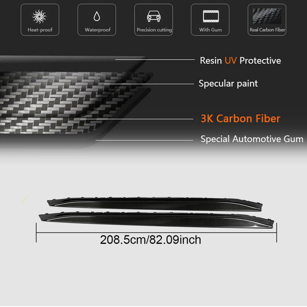 Side Skirt Extensions V4 (for G82/G83, Carbon) for BMW 4 Series G22/23/26 2020- - image 5