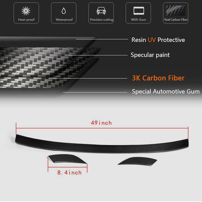 Spoiler Lip V4 (Carbon) for Audi A6 C7 2011-2017 - image 5