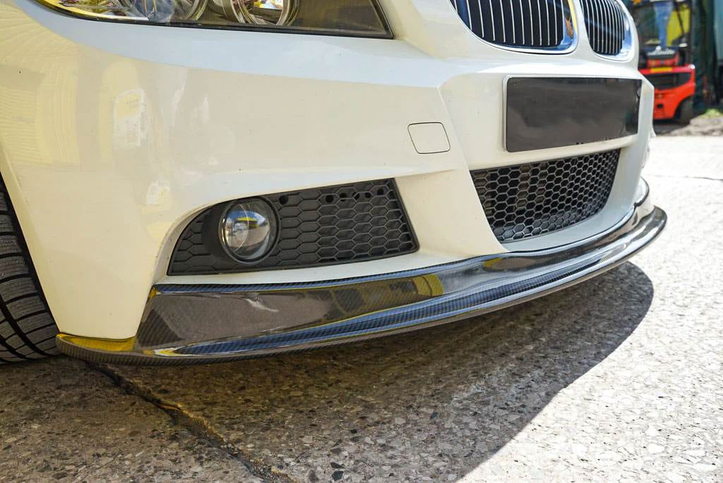 Front Bumper Lip Carbon Fiber V2 (2008-2011 M-Sport) for BMW 3 series E-90/91/92/93 2005-2011 - image 5