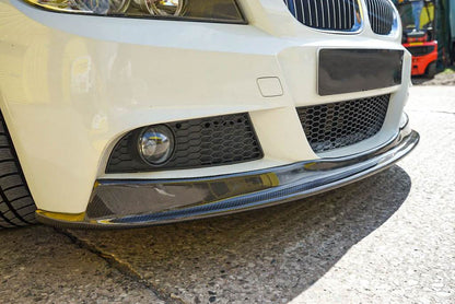 Front Bumper Lip Carbon Fiber V2 (2008-2011 M-Sport) for BMW 3 series E-90/91/92/93 2005-2011 - image 5