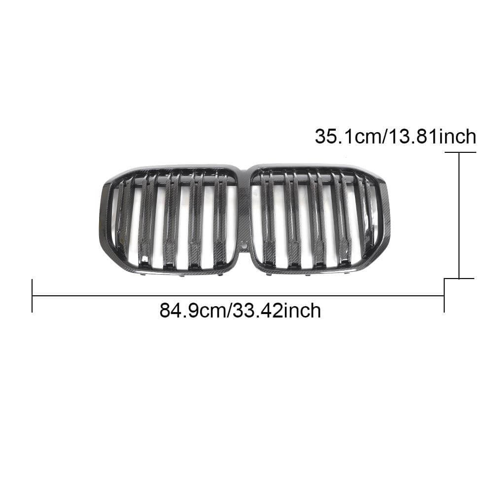 Grilles M-Look (2019-2022, Carbon) for BMW X7 G07 2019- - image 5