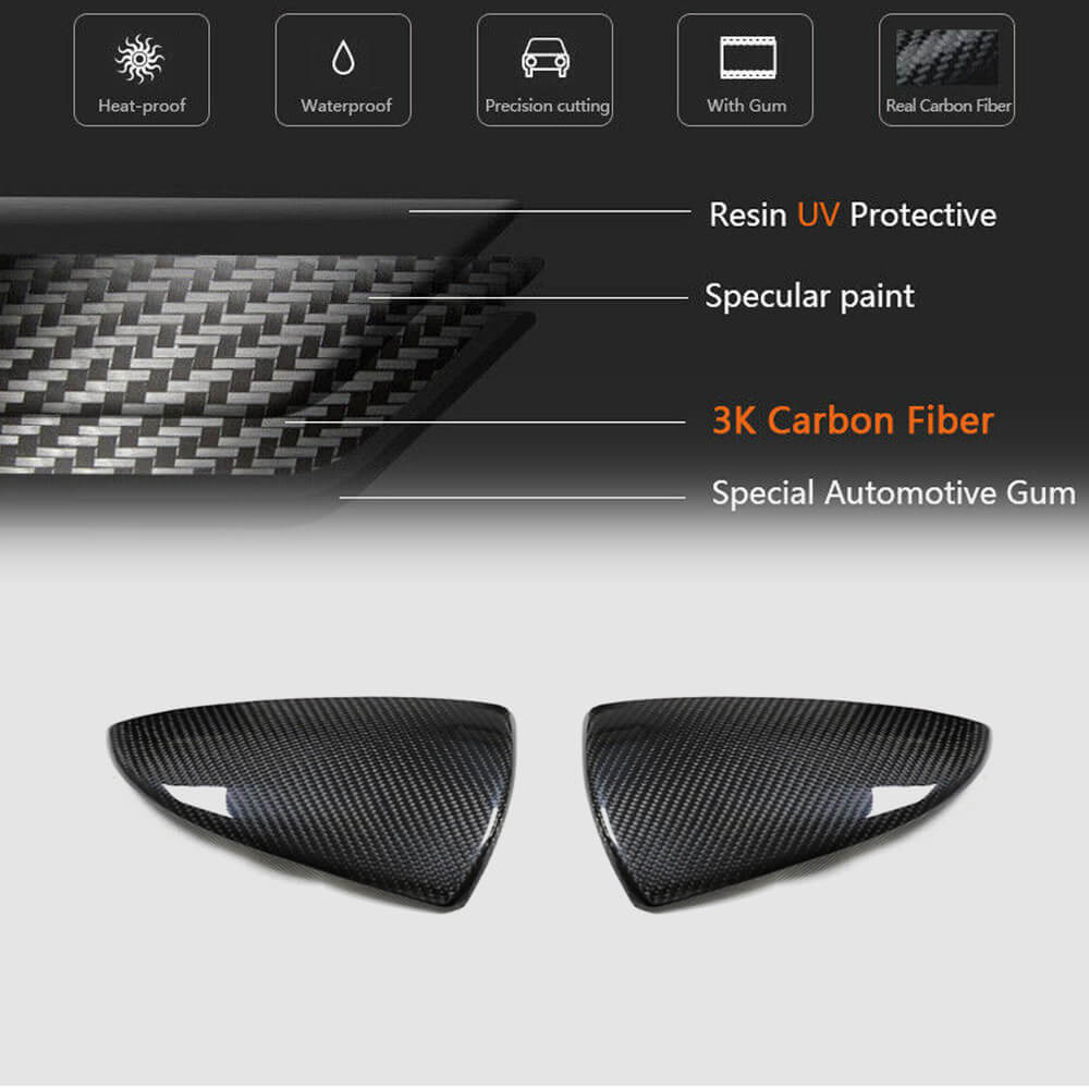 Mirror caps (for 2020+, Dry carbon) for Lexus IS 2013- - image 5