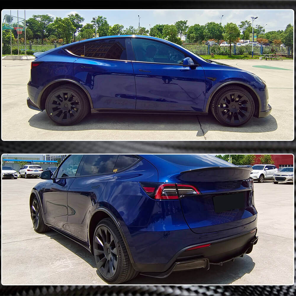 Carbon Side Skirt Extensions V3 (2019+) for Tesla Model Y 2020- - image 5