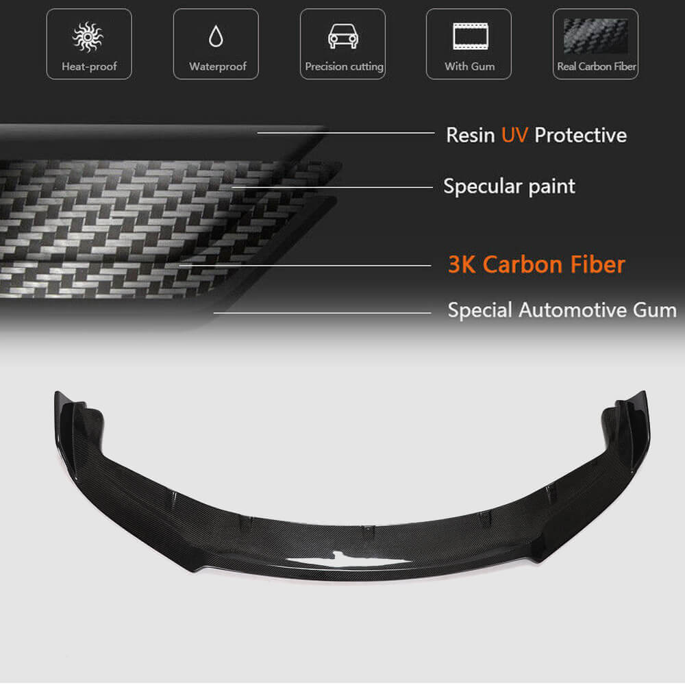 Front Bumper Lip V2 (for Turbo/Turbo S/GTS) for Porsche Panamera 2009-2016 - image 5